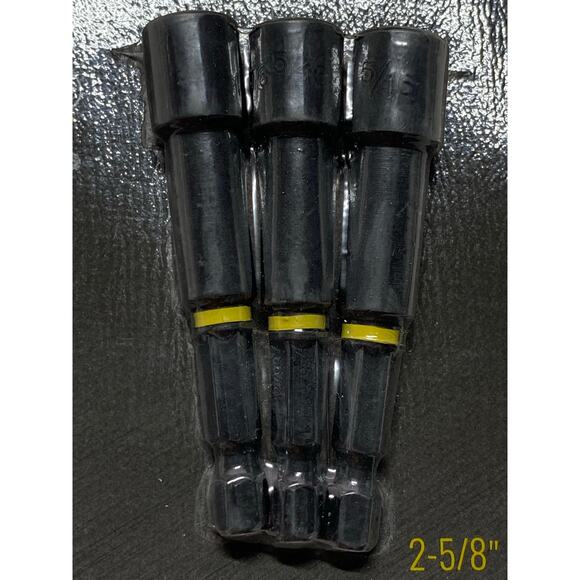 Klein Tools 32793 Pro Impact 5/16 Power Nut Driver Set 3pc New 2 5 8 inch Length - Picture 4 of 6